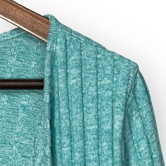 Soft Surroundings Women Open Front Cardigan Size PS Green Stretch - Picture 3 of 9